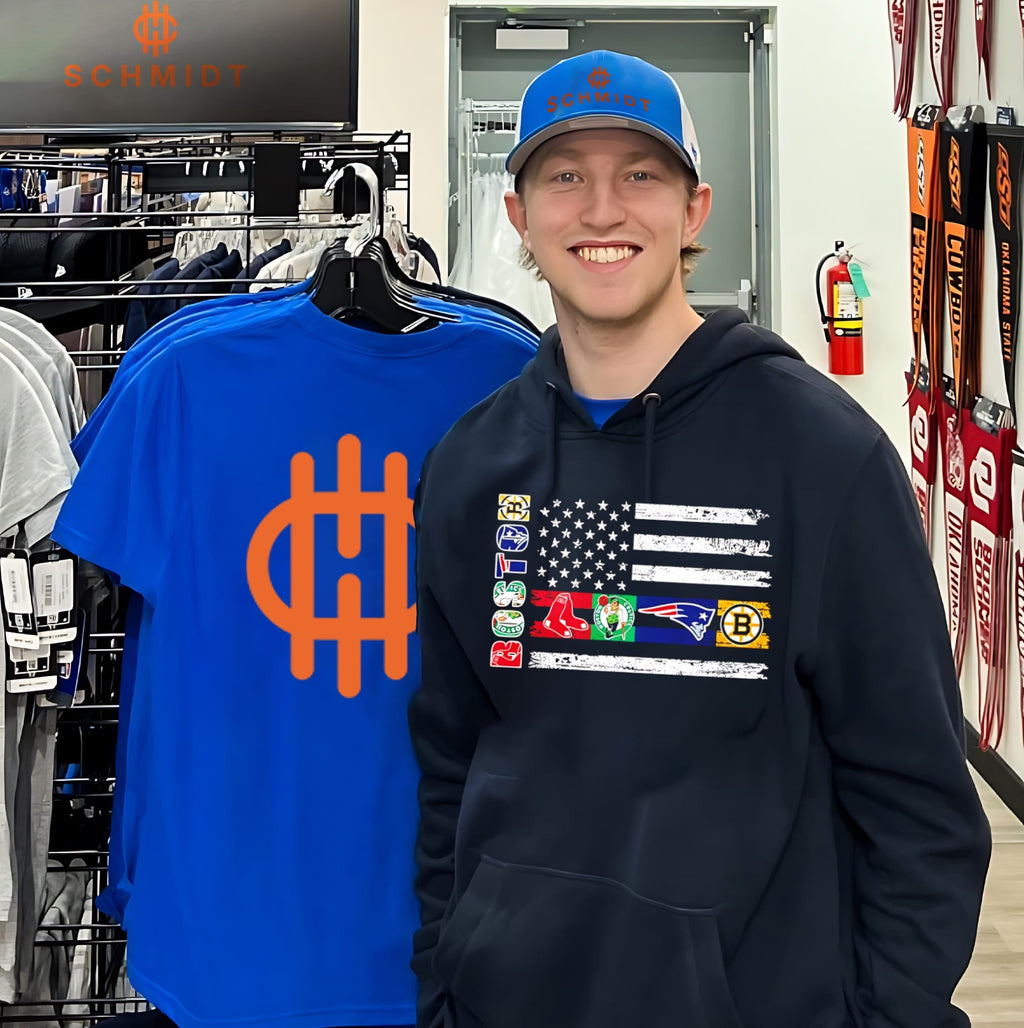 Boston sports teams logos flag shirt