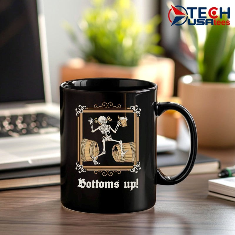 Bottoms up skeleton shirt