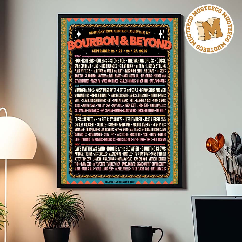 Bourbon And Beyond Louisville KY 2026 Event Poster At Kentucky Expo Center On September 24-27 2026 Home Decor Poster Canvas