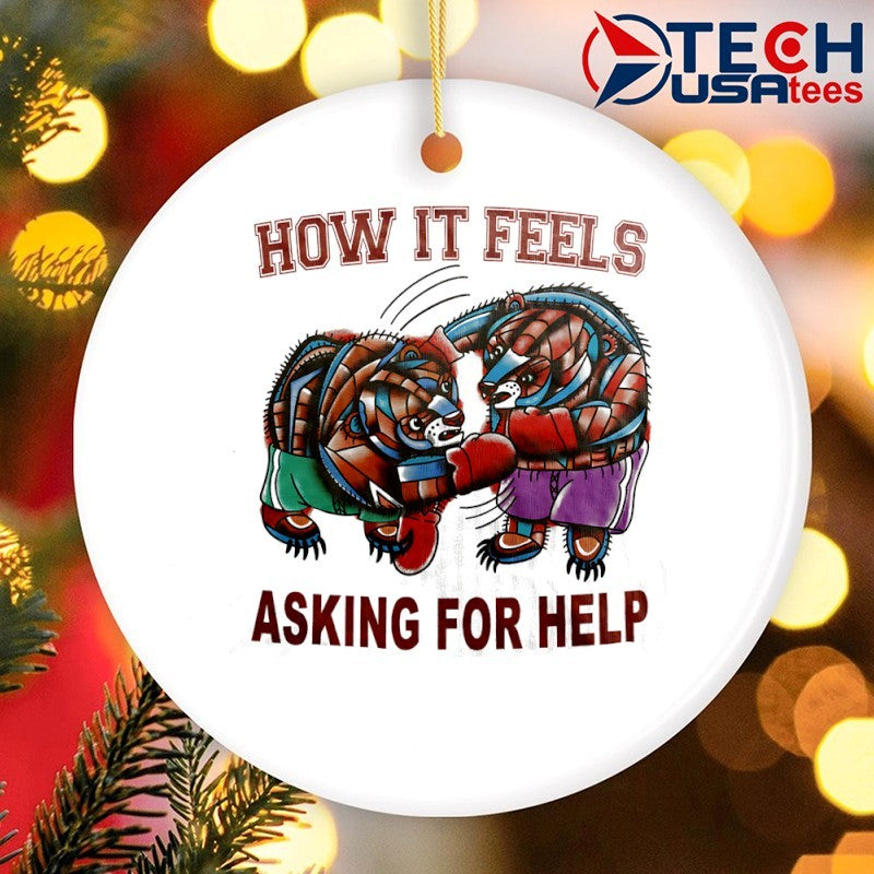 Boxing Bear how it feels asking for help shirt