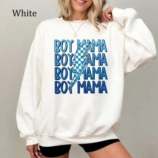 Boy Mama Sweatshirt, In My Boy Mom Era Tee, Cool Mom Graphic Shirt, Mother's Day Gift, Relaxed Fit Sweatshirt, Perfect for Layering