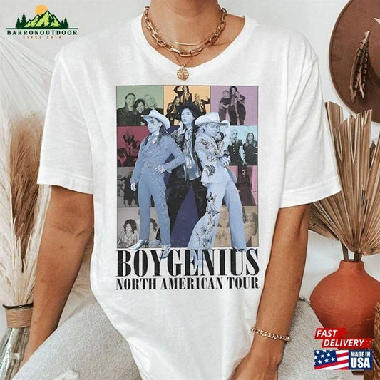 Boygenius Band Retro Shirt The Record Indie Rock Music Tour 2023 Phoebe Bridgers Fan Classic ...