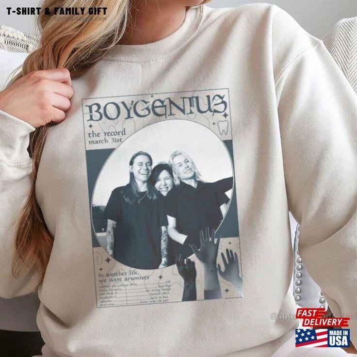 Boygenius The Record Merch Crewneck, Unisex Indie Music Gift