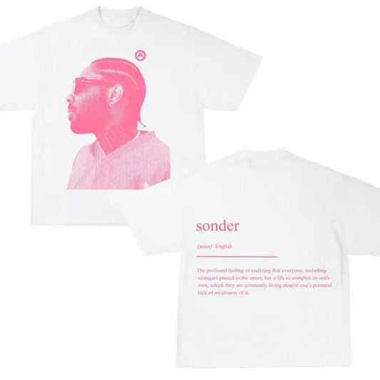 Brent Faiyazzz Pink Sonder Rap Cute Trendy T-Shirt  Casual Menswear Top