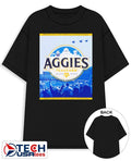 Brewed with T-sip tears in College Station Texas A and M Aggies shirt