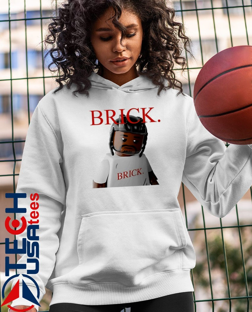 Brick sad lego man shirt