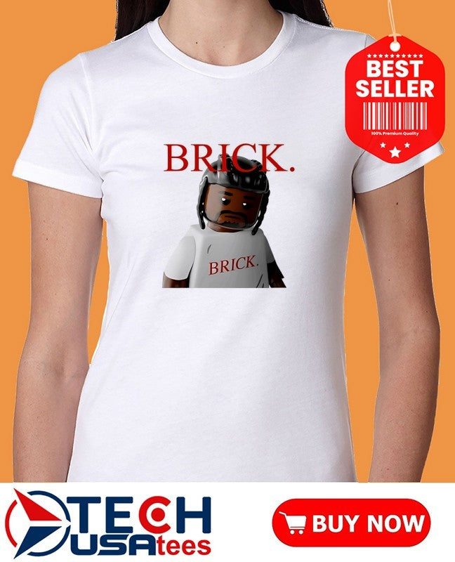 Brick sad lego man shirt