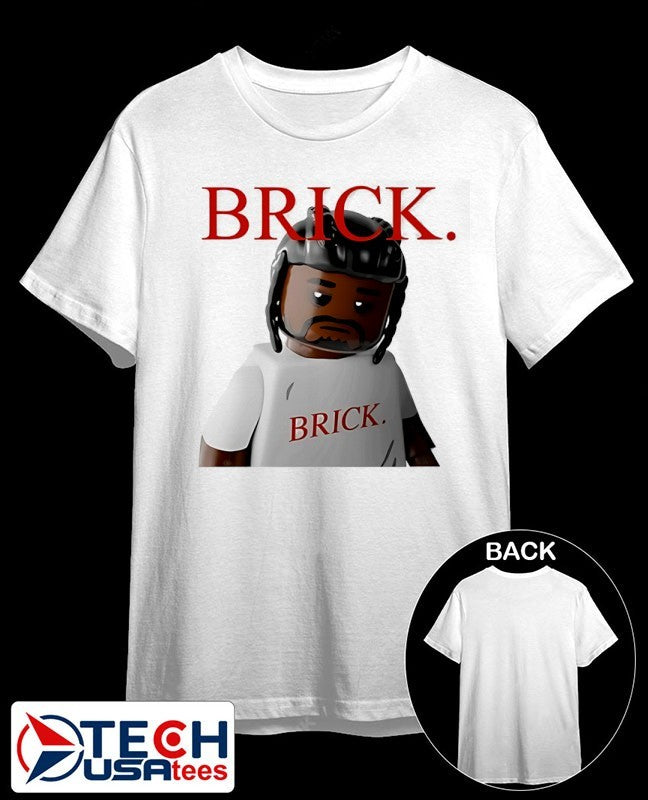 Brick sad lego man shirt