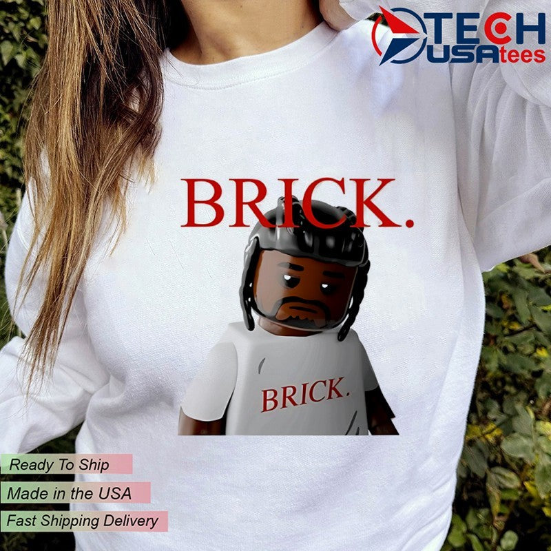 Brick sad lego man shirt