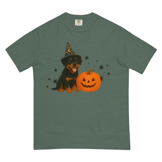 Brindle Pitbull Halloween Witchy Dogs Shirt ~ Unisex Apparel Relaxed Fit Printed In The USA Clothing Womenswear Casual Comfort Cotton Top Athletic Boho Chi