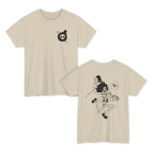 Brook Shirt, 0ne P1ece Shirt, Brook Soul King Anime Musician, Straw H4t Pirates Manga Shirt, Skeleton Anime