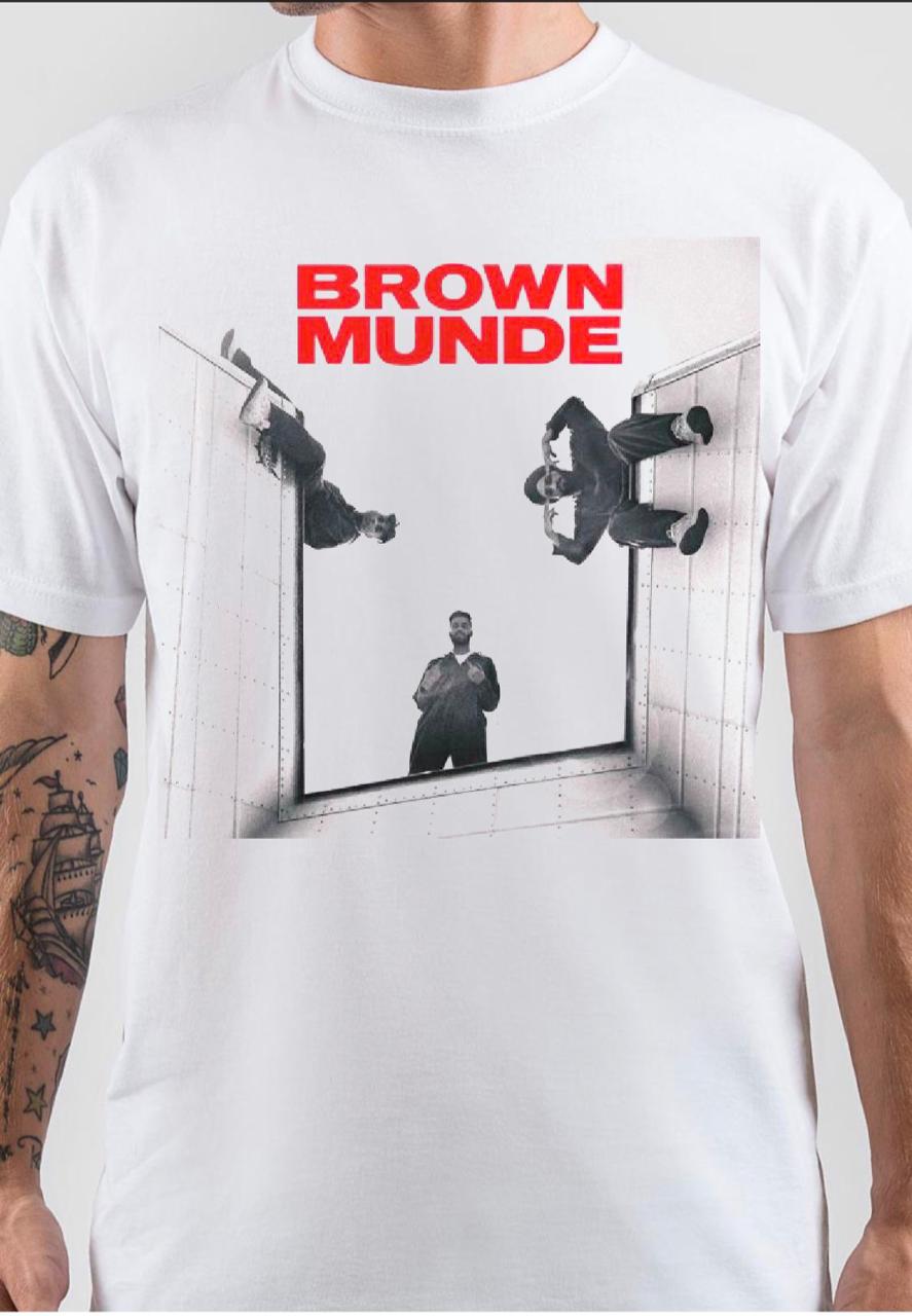 Brown Munde White T-Shirt Hoodie, Sweatshirt | CoreVibeTees.com