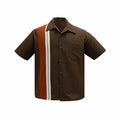 Brown and Rust Bowling Shirt by Steady Clothing Hoodie, Sweatshirt | CoreVibeTees.com (Image 1)