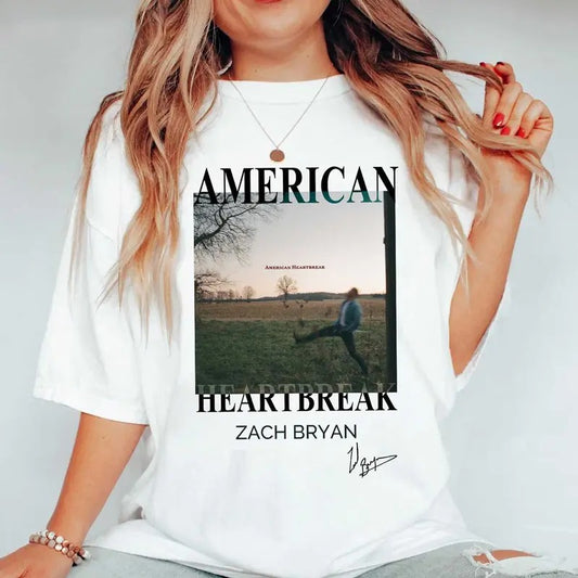 Bryan Album With Signature T Shirt, Music Lovers Top, Music Fest Apparel, Fans Merch, Unisex Short Sleeve Tee Shirt, Casual Clothing