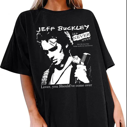 Buckleyheads Fan Inspired Tee, Alternative Rock, 90s Rock Fan Top, Unisex Short Sleeve Tee