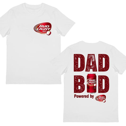 Bud Llght T-Shirt, Dad Vibe Graphic, Fun & Refreshing Design, Perfect for Fathers or Soda Lovers
