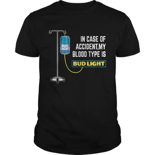Bud.Light Beer Summer Classic  T-shirt in Cotton for Unisex