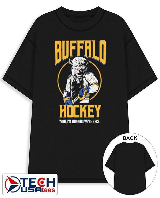 Buffalo Sabres Hockey yeah I’m thinking we’re back mascot shirt