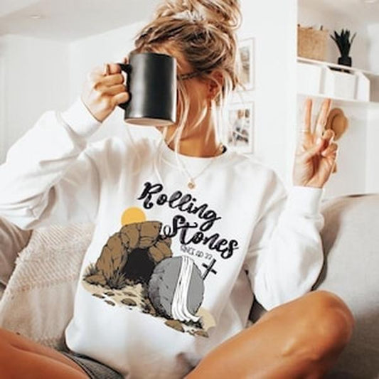 Bundle He is Risen tshirt, True Story tshirt, Christian Easter sweatshirt, Jesus Easter tshirt, Easter's Day, Religious Stone, Retro Music Lover sweatshirt, tshirt hot trend 2025 Cotton