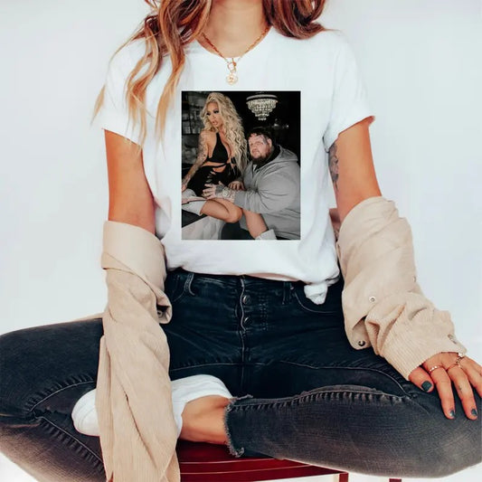 Bunniie & JeIIy R0ll Inspired T Shirt, Concert Tour 2024 Merch, Country Music Top, Unisex Short Sleeve Tee Shirt, Casual Clothing