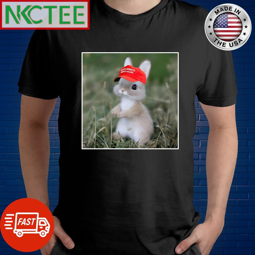Bunny wear Make America Great Again hat shirt