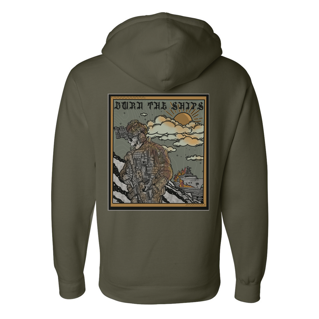 Burn The Ships Hoodie T-Shirts, Sweatshirt | CoreVibeTees.com (Image 2)