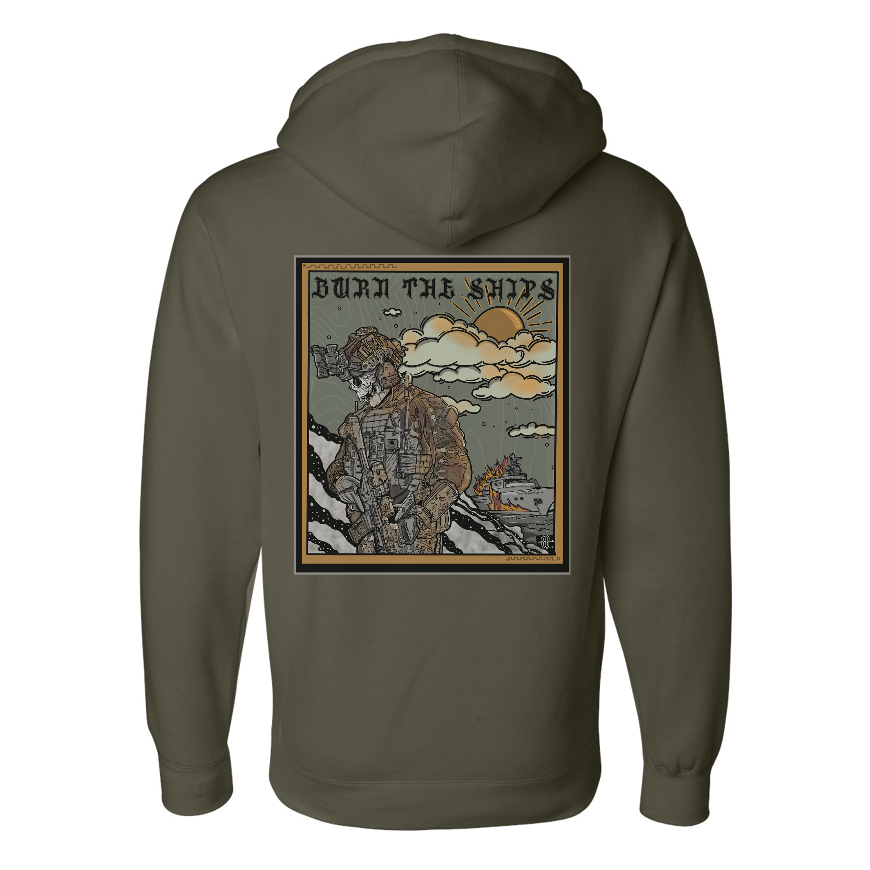 Burn The Ships Hoodie T-Shirts, Sweatshirt | CoreVibeTees.com (Image 2)