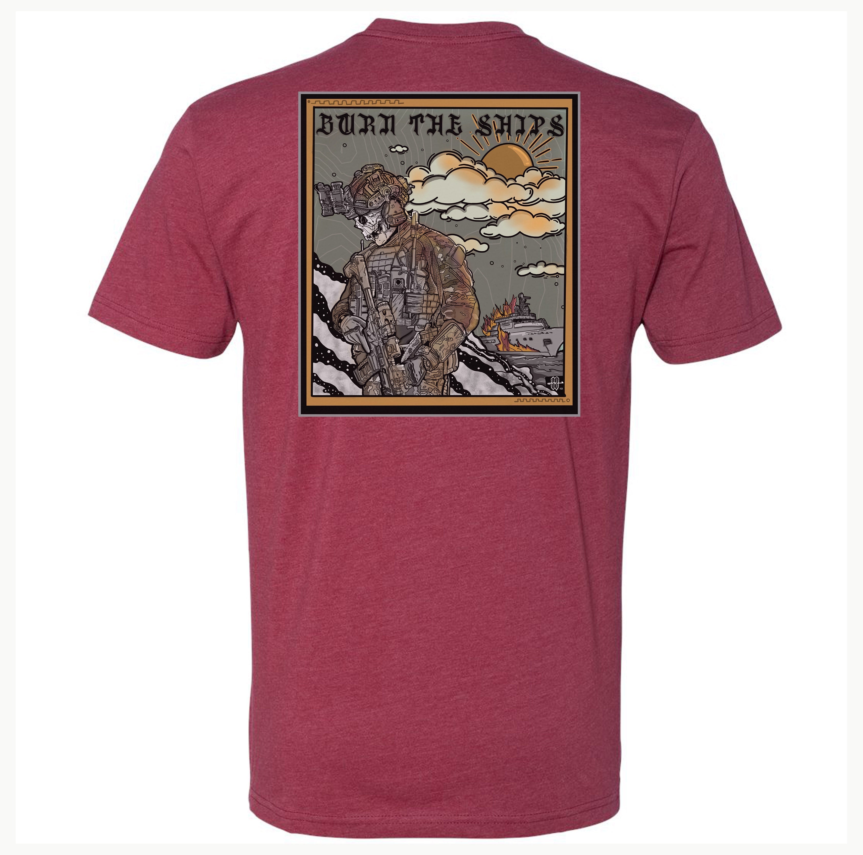 Burn The Ships Tee Hoodie, Sweatshirt | CoreVibeTees.com (Image 2)