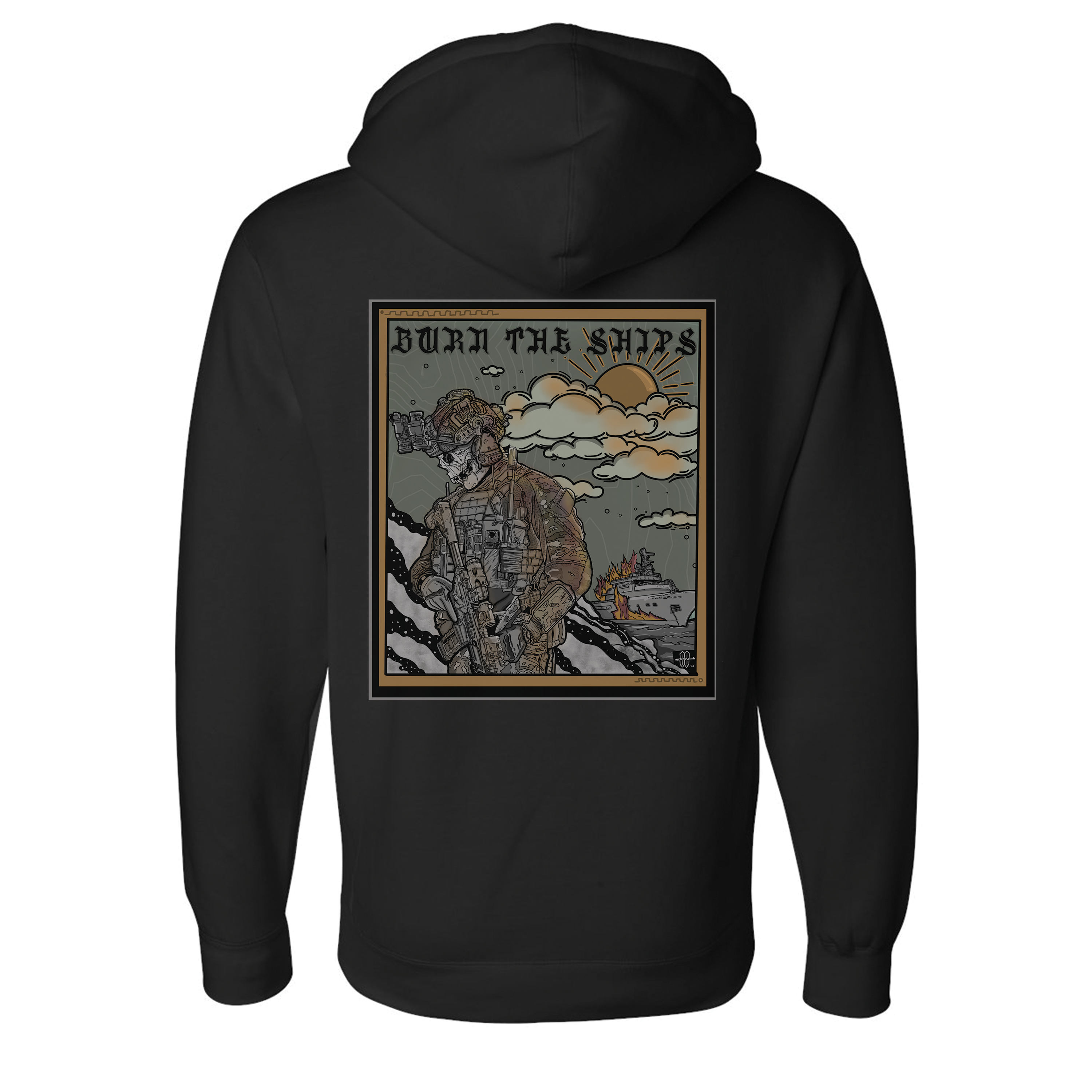 Burn The Ships Hoodie T-Shirts, Sweatshirt | CoreVibeTees.com (Image 3)