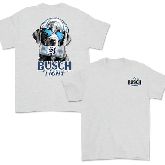Busch Black Labrador Dog 2 Sided Unisex Hoodie, Funny Dog With Beer, Busch Light Hunting Outdoors, Hoodie Menswear, Full Colors, For Men, For Women