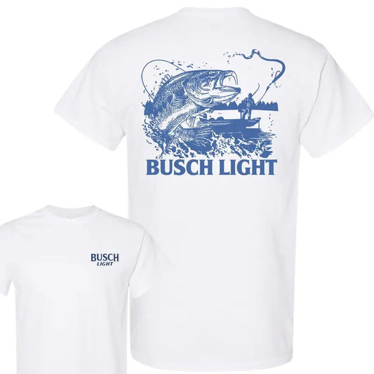 Busch Light Fishing T-shirt, Hungting T-Shirt, Retro Style, Men's Tshirt, Men's Clothes