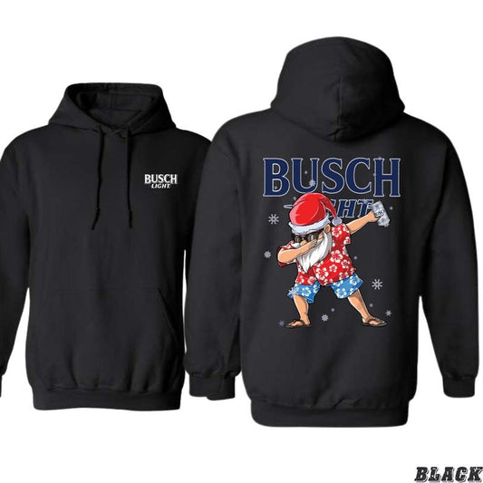 Busch Light Hoodie - Fun Santa Dab Design for Festive Christmas Cheer, Unisex Sweatshirt for Men - Menswear, Sweatshirts