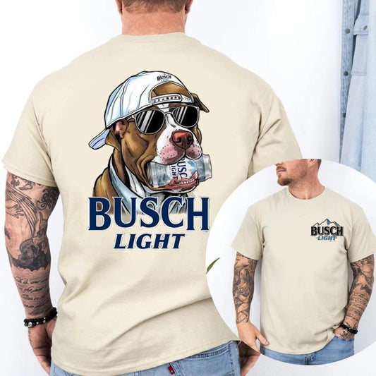 Busch Pitbull Dog Unisex Shirt, Outdoors Funny Beer Shirt, Menswear Sweaters Tops Gifts For All