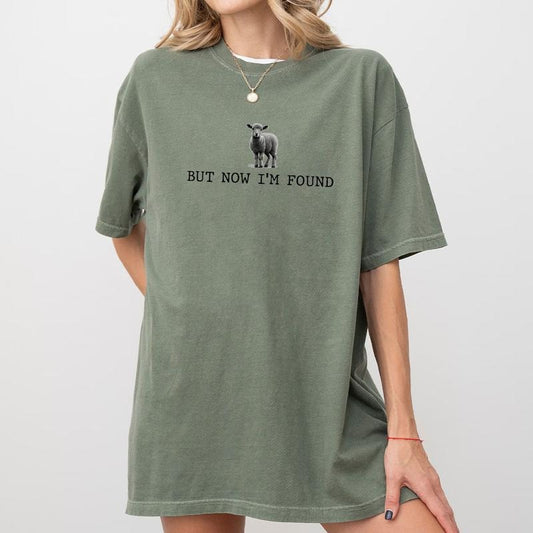 But Now I'm Found Christian Comfort Shirt, Christian Gift, Retro Jesus Tee, Christian Shirts For Women, Religious Shirt, God Shirt, Faith Women Tee, Bible Verse Shirt, Christian Women Top