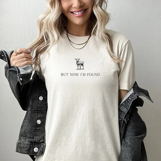 But Now I'm Found Christian T-shirt, Christian Gift, Retro Jesus Teestyle{n002}2