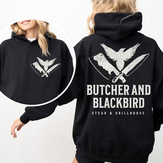 Butcher and Blackbird Booktrovert Bookish Hoodie Dark Academia - Unisex Medium-Length Fitted Casual Sweatshirt with 50% Cotton & 50% Polyester