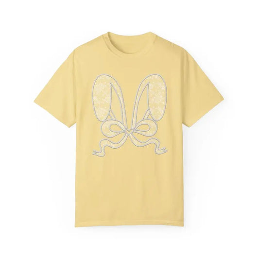 Butter Lace Bunny Ears Shirt Comfort Colors, Easter Tshirt, Trendy Bunny Women's Tee, Gift for Her