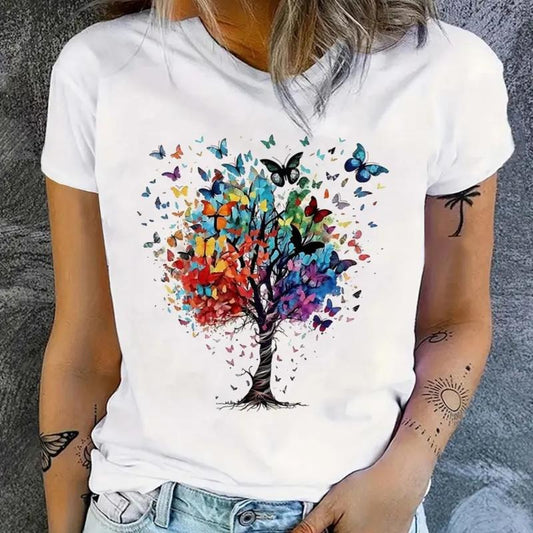 Butterfly Comfort Colors Tee, Casual Short Sleeve, Spring Summer Style, Women's Clothing, Gift for Best Friend, Gift for Him & Her - Unisex, Crew Neck, Top