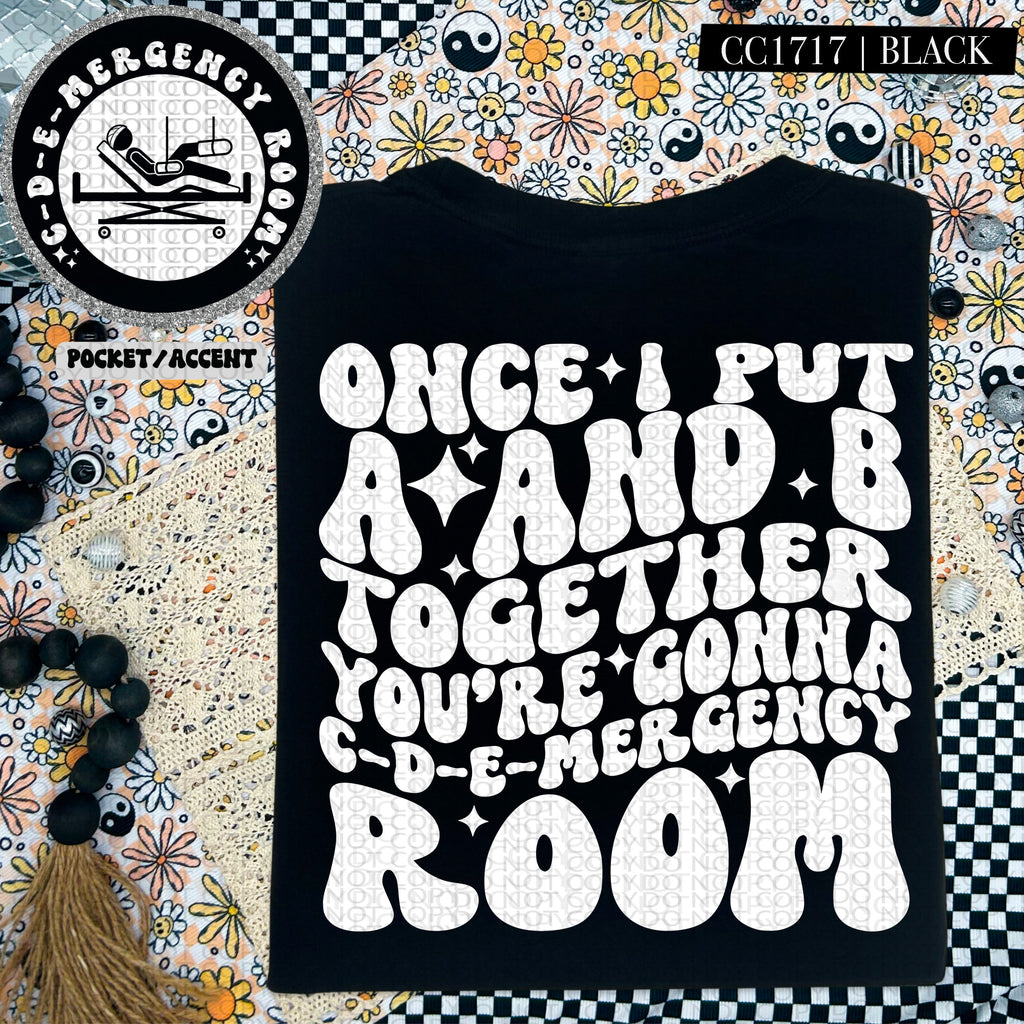 CDE EMERGENCY ROOM - POCKET PRINT DOUBLE SIDED TEE Hoodie, Sweatshirt | CoreVibeTees.com (Image 2)