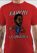 LA Clippers Kawhi Leonard Red T-Shirt Hoodie, Sweatshirt | CoreVibeTees.com