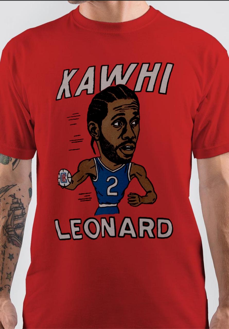 LA Clippers Kawhi Leonard Red T-Shirt Hoodie, Sweatshirt | CoreVibeTees.com