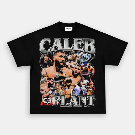 CALEB PLANT TEE Boxing T-shirt, Boxer Tee, Sports Shirt, Athletic Tee, Fitness Gift, Workout T-shirt Crewneck Clothing Cotton Menswear