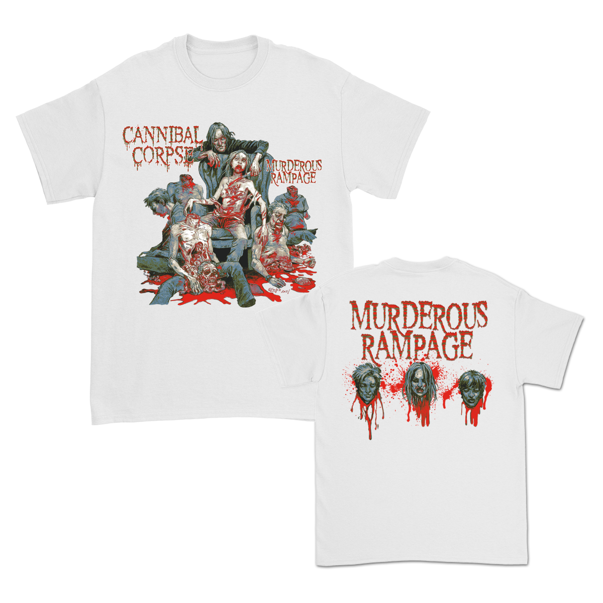 Murderous Rampage T-Shirt (White) Hoodie, Sweatshirt | CoreVibeTees.com (Image 1)