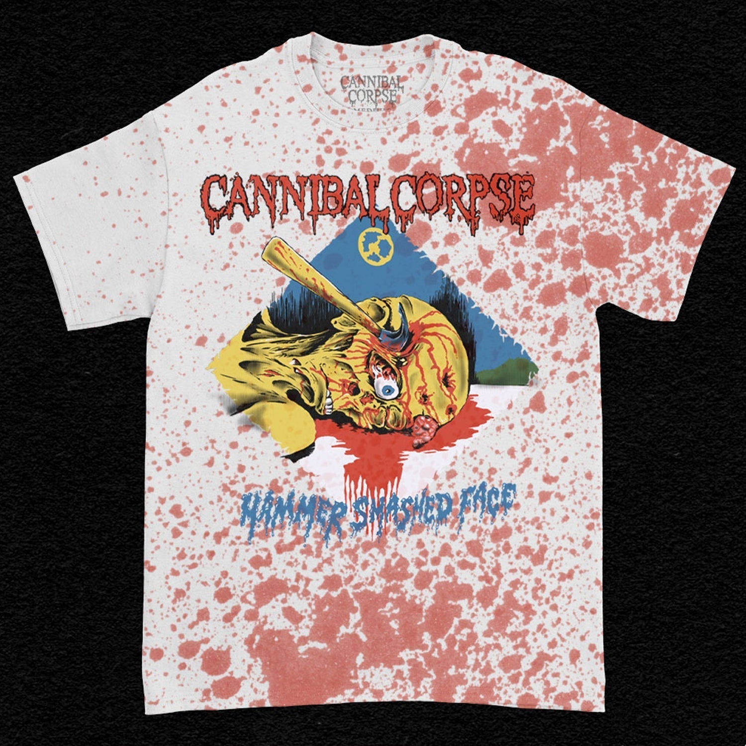 Hammer Smashed Face T-Shirt (Blood Dye) Hoodie, Sweatshirt | CoreVibeTees.com (Image 1)