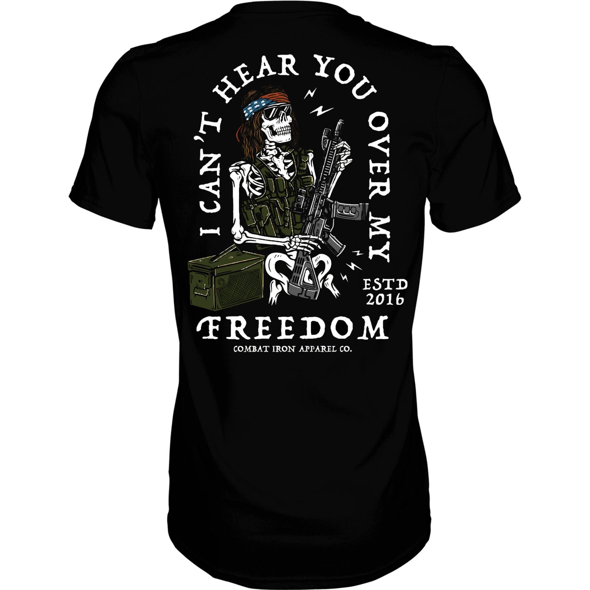 I Can't Hear You Over My Freedom AR Guitar Men's T-Shirt Hoodie, Sweatshirt | CoreVibeTees.com (Image 1)
