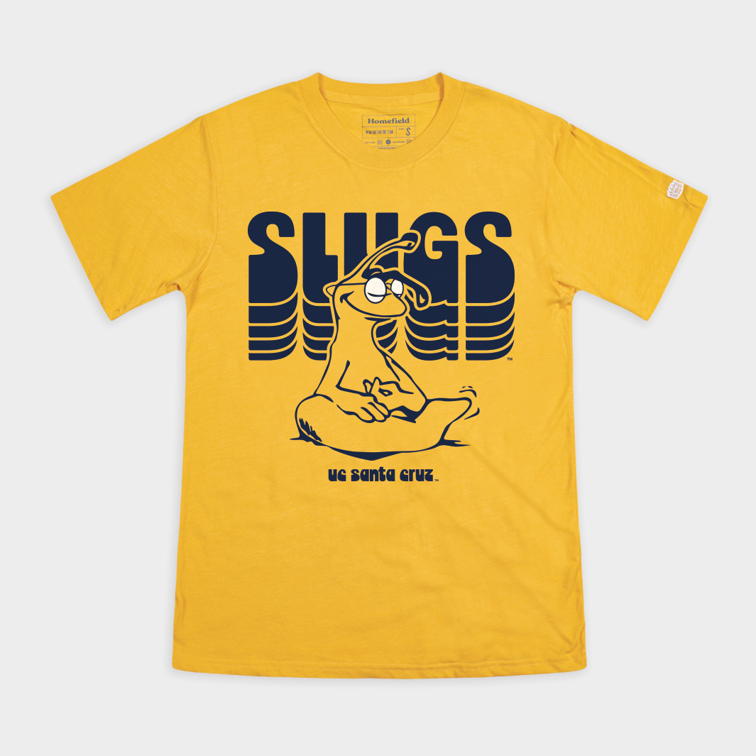 UC Santa Cruz Meditating Sammy the Slug Retro Tee Hoodie, Sweatshirt | CoreVibeTees.com