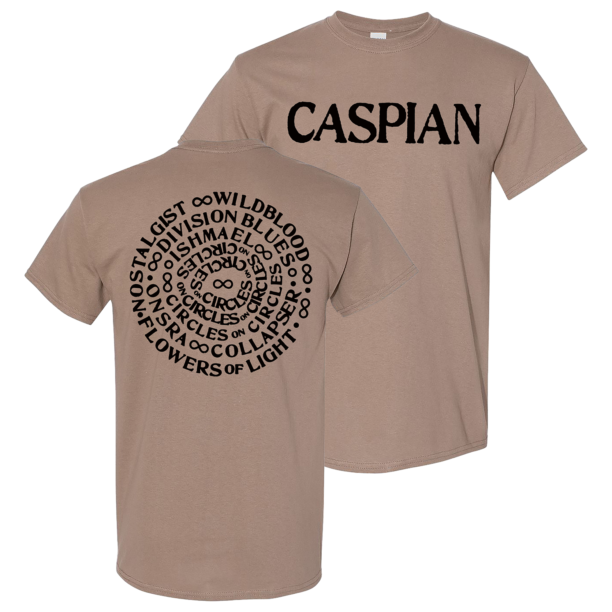 Caspian - Spiral T-Shirt - Brown Hoodie, Sweatshirt | CoreVibeTees.com (Image 1)
