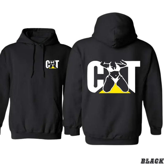 CAT Hoodie - Bold Design Featuring Construction Equipment Graphics, Unisex Hoodie for Comfort and Rugged Style - Menswear, Sweatshirts