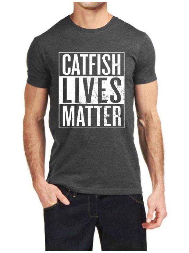 Catfish Lives Matter Charcoal Grey Half Sleeve T-Shirt Hoodie, Sweatshirt | CoreVibeTees.com