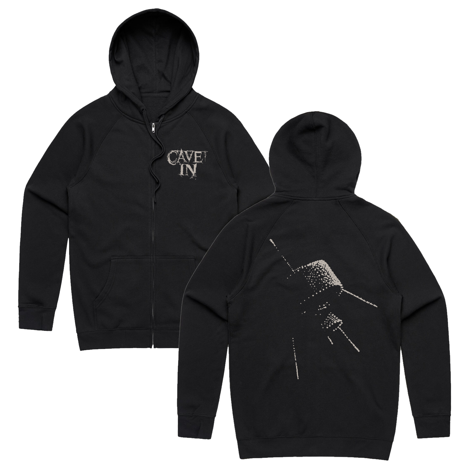 Satellite Zip Up Hoodie (Black) T-Shirts, Sweatshirt | CoreVibeTees.com